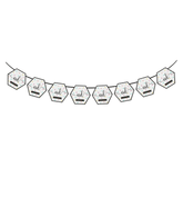 Hexagon Eid Mubarak Bunting
